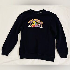 H&M Sesame Street Crew sweatshirt navy blue size small